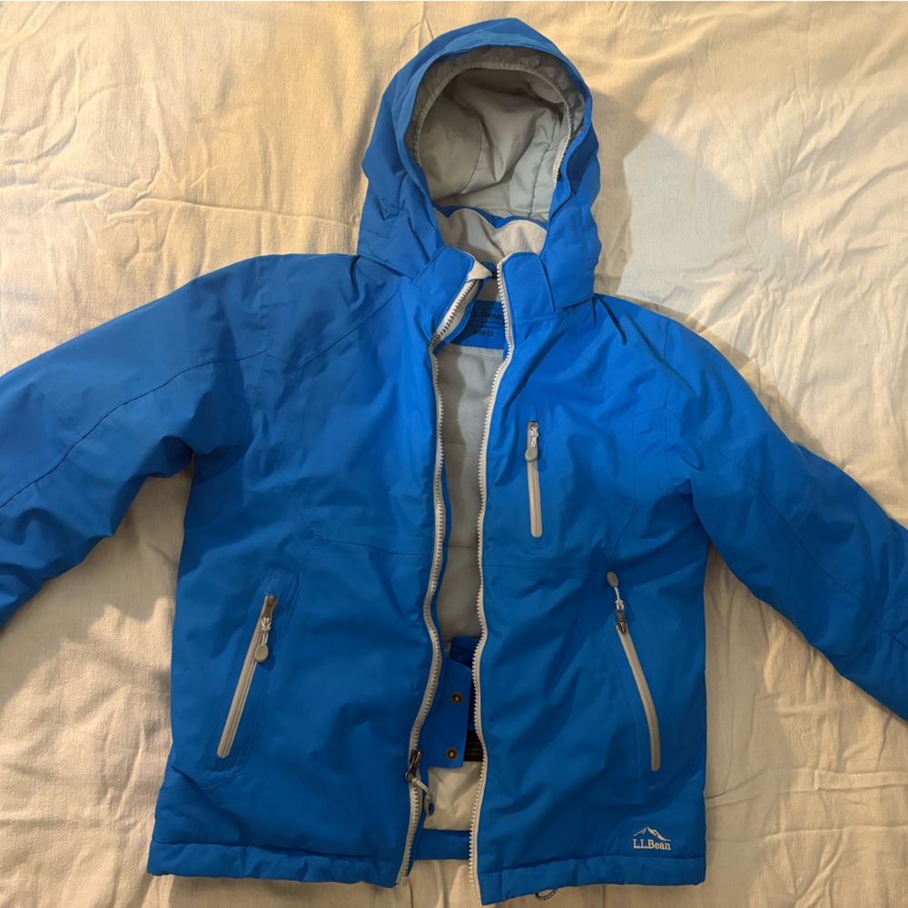 L.L. Bean Kids Bright Blue Ski Coat